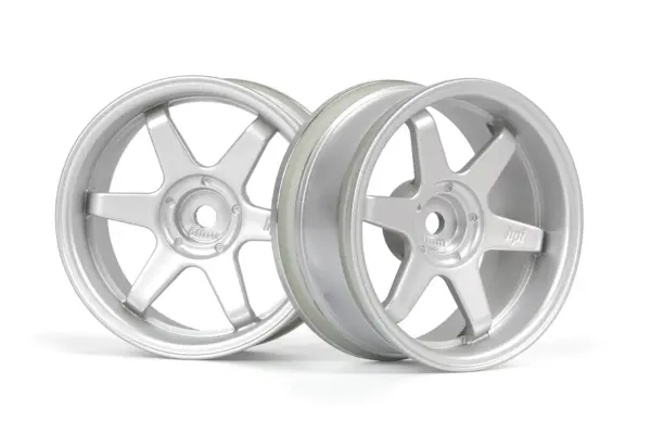 HPI Racing TE37 Wheel 26mm Matte Chrome (6mm Offset) – view 4