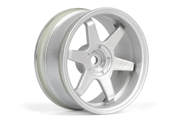 HPI Racing TE37 Wheel 26mm Matte Chrome (6mm Offset) – view 5