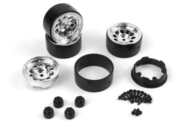HPI Racing CS-10 Beadlock Wheel 1.2in (Chrome/4pcs)