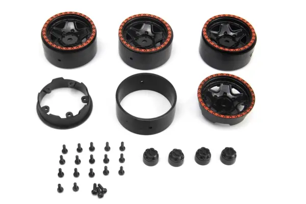 HPI Racing CL-5 Beadlock Wheel 1.2in (Red/4pcs) – view 2