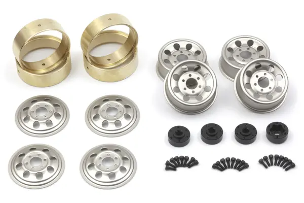 HPI Racing CS-8 Steel Beadlock Wheel 1.2in (Silver/4pcs)