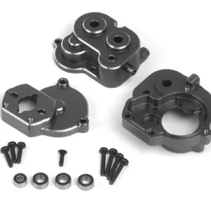 HPI Racing Aluminum Center Gear Box Set (Gunmetal)