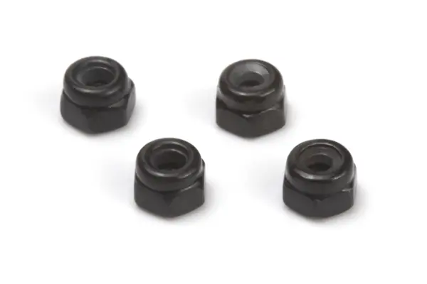 HPI Racing Lock Nut M2 (Black/4pcs)