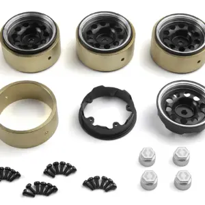HPI Racing CS-10 Aluminum Wheel 1.2in (Black/4pcs)