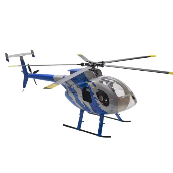 FLISHRC MD500E G-jive (Blue) RTF FL500 V2 500 Class/Size Scale RC Helicopter – view 2