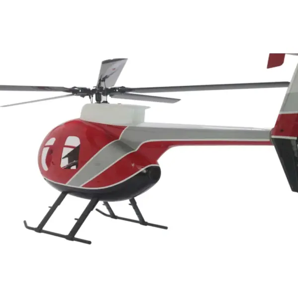 FLISHRC MD500E G-jive (Police Red Painting) RTF FL500 V2 500 Class/Size Scale RC Helicopter – view 3