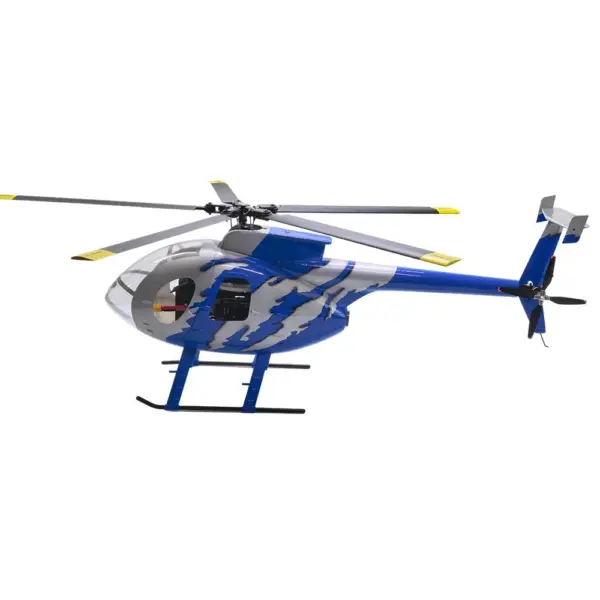 FLISHRC MD500E G-jive (Blue) RTF FL500 V2 500 Class/Size Scale RC Helicopter – view 4