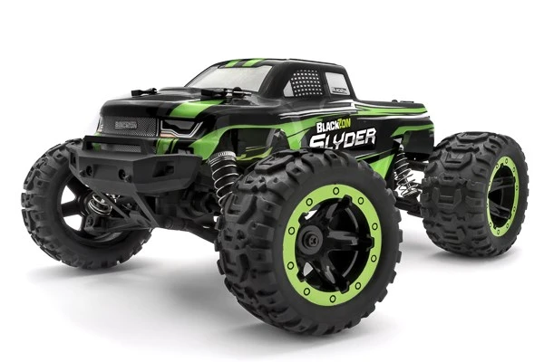BLACKZON Slyder MT 1/16 4WD Electric Monster Truck - Green – view 4