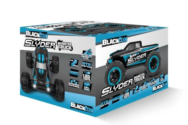 BLACKZON Slyder ST 1/16 4WD Electric Stadium Truck - Blue – view 2