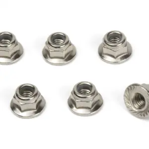 BLACKZON M4 Flanged Lock Nuts (6pcs)