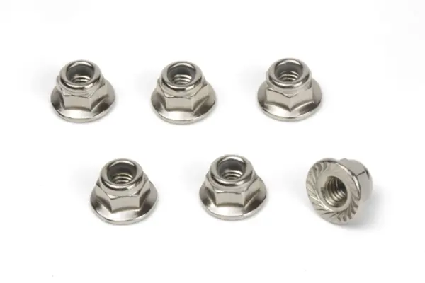BLACKZON M4 Flanged Lock Nuts (6pcs)