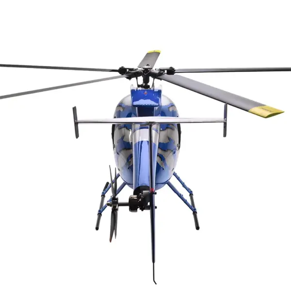 FLISHRC MD500E G-jive (Blue) RTF FL500 V2 500 Class/Size Scale RC Helicopter – view 6