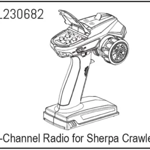 6-Channel Radio for CR3.4 Crawler