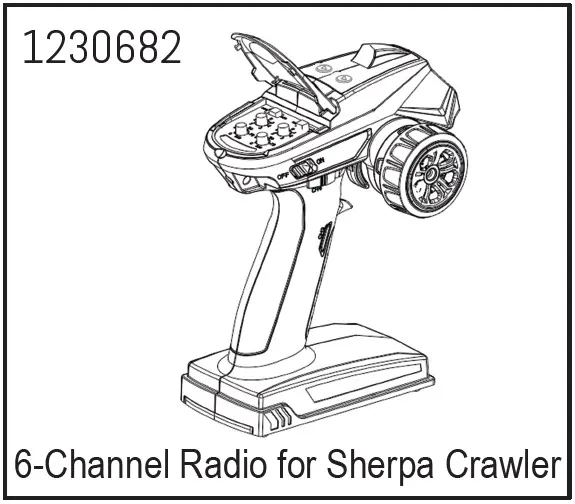 6-Channel Radio for CR3.4 Crawler