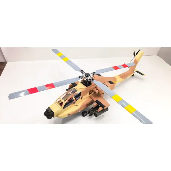 FLISHRC AH-64 Apache (Desert Yellow) RTF Scale RC Helicopter - FL500 V2 500-Class/Size – view 9