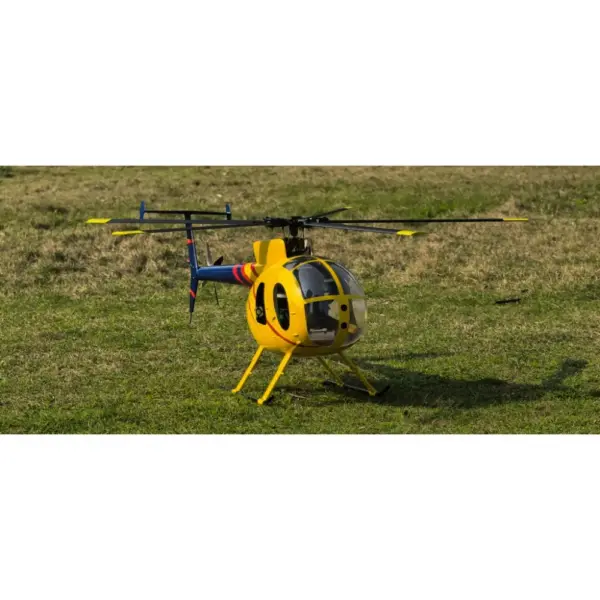 FLISHRC MD500D (yellow-blue painting) RTF FL500 V2 500 Class/Size Scale RC Helicopter – view 4
