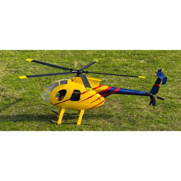 FLISHRC MD500E (Yellow-Blue Painting) RTF FL500 V2 500 Class/Size Scale RC Helicopter – view 3