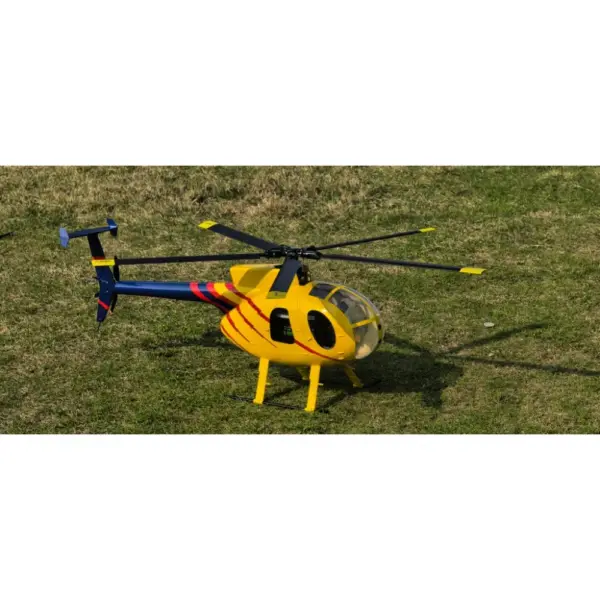 FLISHRC MD500D (yellow-blue painting) RTF FL500 V2 500 Class/Size Scale RC Helicopter – view 3