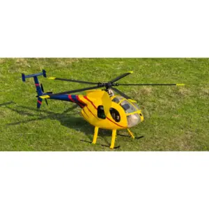 FLISHRC MD500E (Yellow-Blue Painting) RTF FL500 V2 500 Class/Size Scale RC Helicopter – view 2