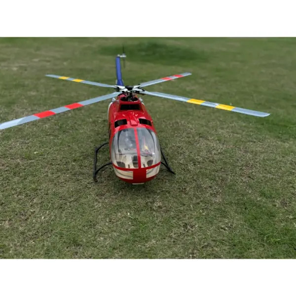 FLISHRC BO105 (Red&Blue&White) RTF FL500 V2 500 Class/Size Scale RC Helicopter – view 4