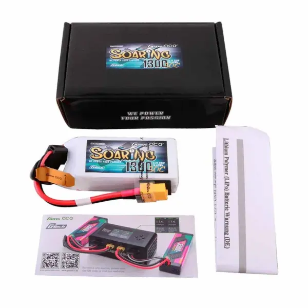 Gensace Soaring Lipo 3s 11.1v-1300-30c (Xt60) 71.5x21mm 110g G-Tech – view 5