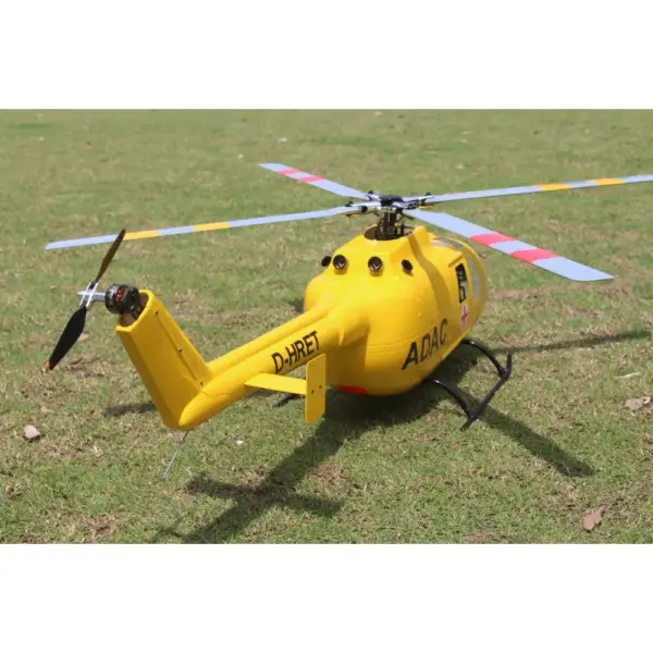 FLISHRC BO105 (Yellow) RTF FL500 V2 500 Class/Size Scale RC Helicopter – view 5