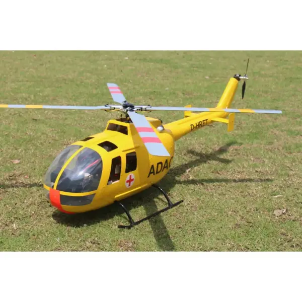 FLISHRC BO105 (Yellow) RTF FL500 V2 500 Class/Size Scale RC Helicopter – view 7