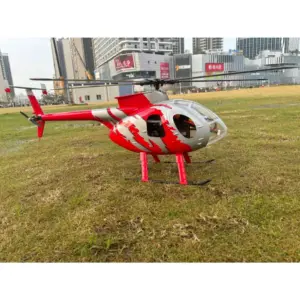 FLISHRC MD500E G-jive (RED Painting) RTF FL500 V2 500 Class/Size Scale RC Helicopter – view 2