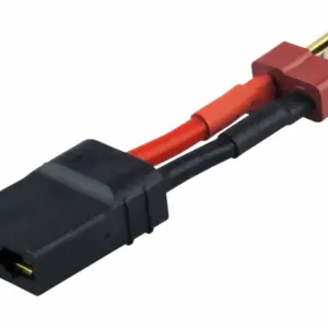 Adapter with cable T-plug (M) suitable for Traxxas (F) 50mm