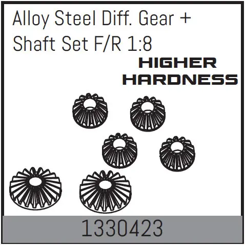 Alloy Steel Diff. Gear Set F/R 1:8