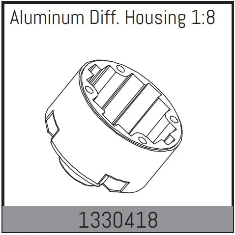 Aluminum Diff. Housing 1:8