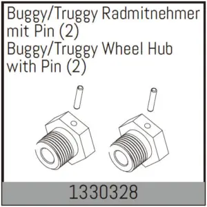 Buggy/Truggy Wheel Hub with Pin (2)