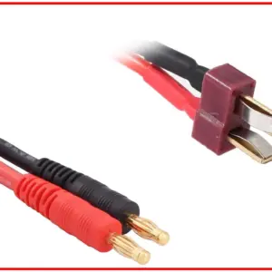 Charging Cable 4mm Bullet Plug - T-Plug 300mm