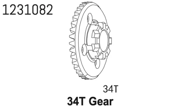 Crown Gear 34T CR4.4