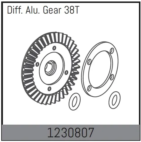 Diff.l Crown Gear 38T +Sealing BL-version