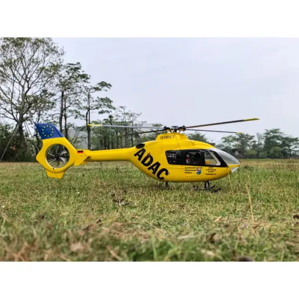 FLISHRC EC135 (Yellow painting) RTF FL500 V2 500 Class/Size Scale RC Helicopter – view 3