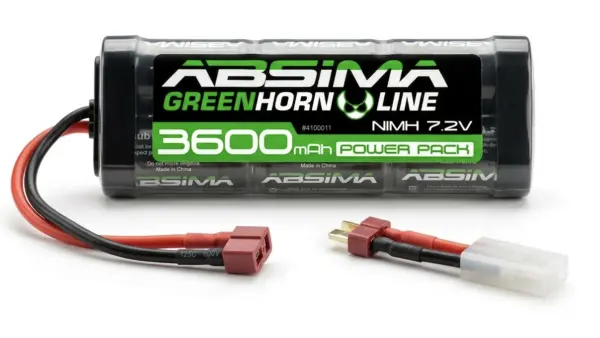 Greenhorn Vol.2 NiMH 7.2V 3600 (T-Plug + Tamiya Adaptor)