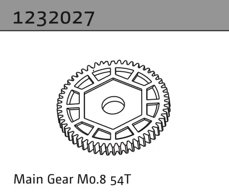 Hauptzahnrad M0.8 54T