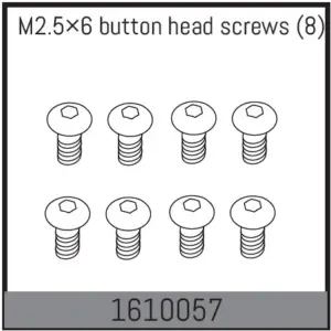 M2.5&times;6 button head screws (8)