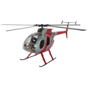 FLISHRC MD500E G-jive (RED Painting) RTF FL500 V2 500 Class/Size Scale RC Helicopter