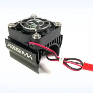 Metal Top Heatsink with fan for 1:8 up to &oslash;40mm , black