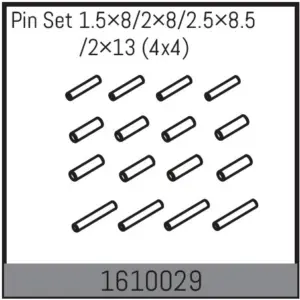Pin Set 1.5&times;8/2&times;8/2.5&times;8.5/2&times;13 (4x4)