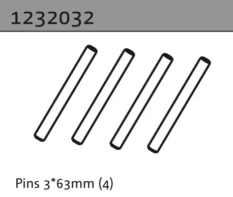 Pins 3*63mm (4)