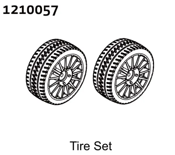 Pre-glued Tire Set - Rally (2)