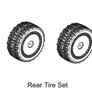 Rear Pre-glued Tire Set - Buggy (2)