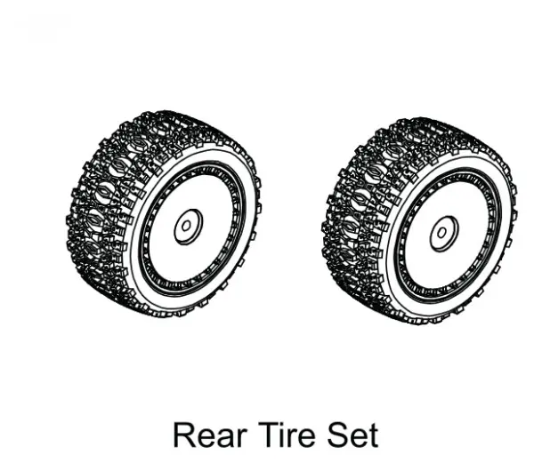 Rear Pre-glued Tire Set - Buggy (2)