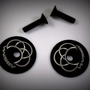 Rear wing Alu. Washer, black (2)