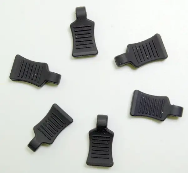 Rubber Pin Grip - black (6)