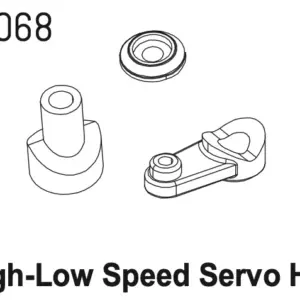 Servo Horn Set (2-speed) CR4.4