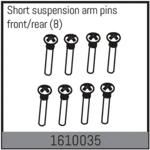 Short suspension arm pins front/rear (8)